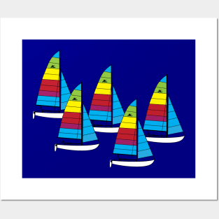 Hobie 16 Catamaran Sailboat Posters and Art